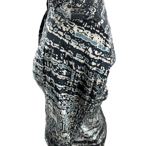 Carlisle blue/tan silk blouse - Picture 5 of 11